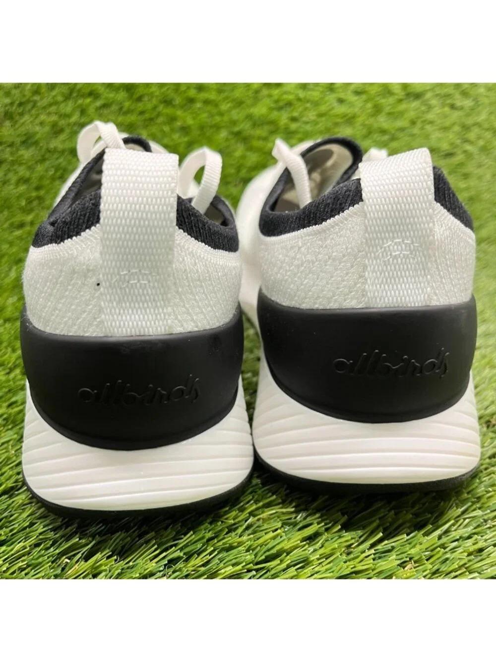 Allbirds Tree Glider Womens Size 10 White Black Athletic Running Shoes Sneakers